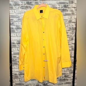 jf j.ferrar Yellow Dress Shirt